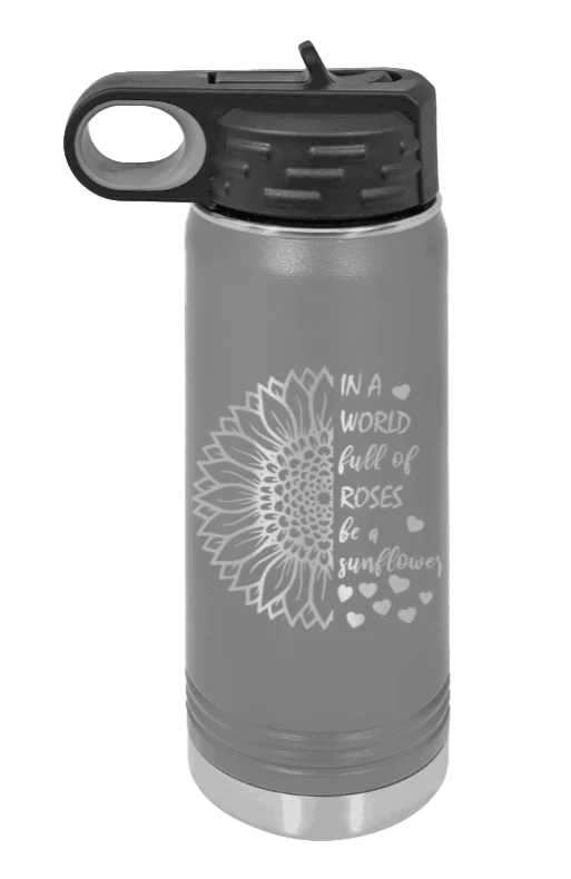 In A World Full of Roses - 20oz Water Bottle Laser Engraved - Image 4
