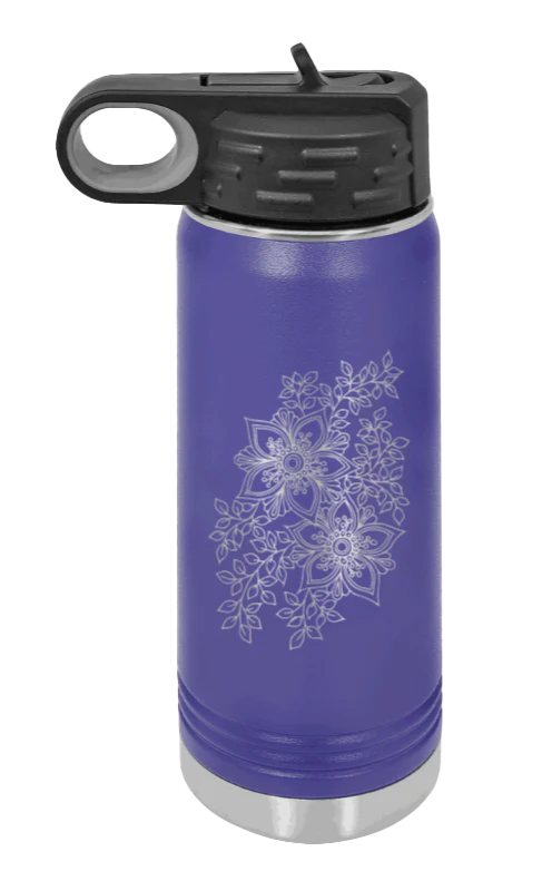 Cherry Blossom - 20oz Water Bottle Laser Engraved - Image 13