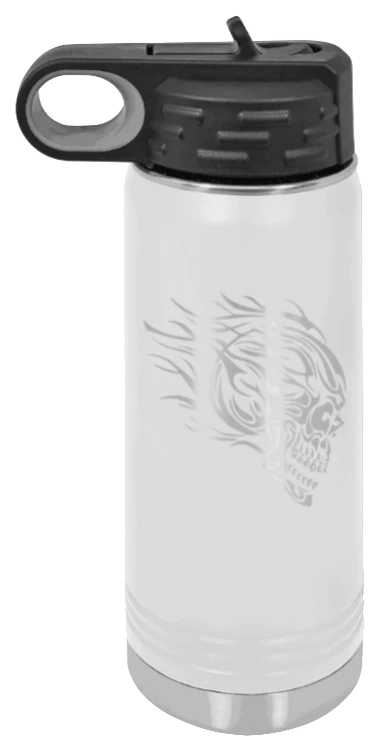Skull - 20oz Water Bottle Laser Engraved - Image 16