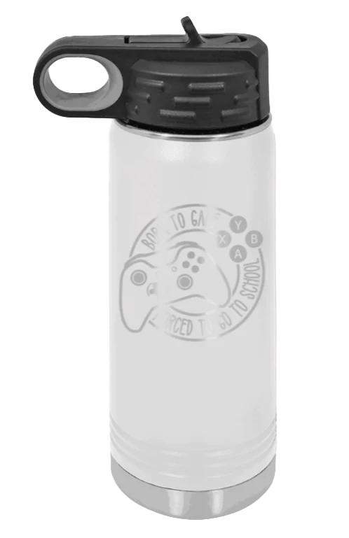 Born To Game - 20oz Water Bottle Laser Engraved - Image 16