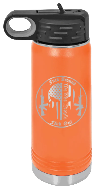 FAFO Punisher - 20oz Water Bottle Laser Engraved - Image 11