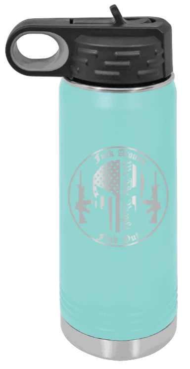 FAFO Punisher - 20oz Water Bottle Laser Engraved - Image 15