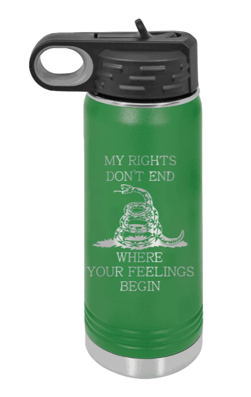 My Rights - 20oz Water Bottle Laser Engraved - Image 5