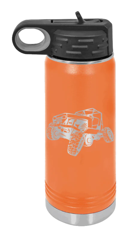 YJ Crawler No Rock - 20oz Water Bottle Laser Engraved - Image 11