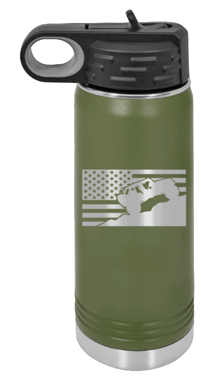 Jeep Flag 2 - 20oz Water Bottle Laser Engraved - Image 10