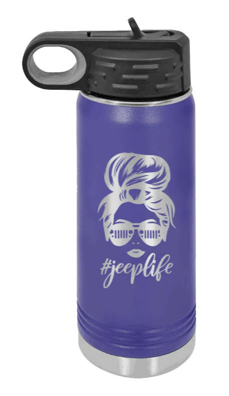 Jeep Life - 20oz Water Bottle Laser Engraved - Image 13