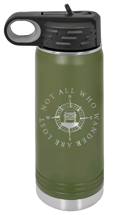 Not All Who Wander Are Lost - 20oz Water Bottle Laser Engraved - Image 10