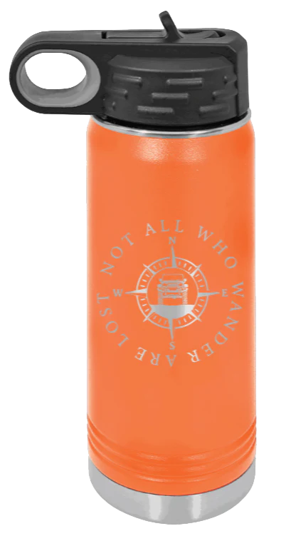 Not All Who Wander Are Lost - 20oz Water Bottle Laser Engraved - Image 11
