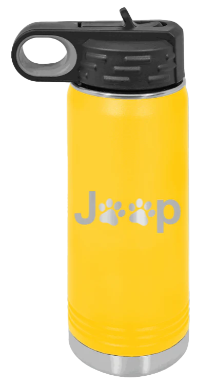 Jeep Paws - 20oz Water Bottle Laser Engraved - Image 17