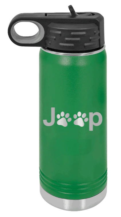 Jeep Paws - 20oz Water Bottle Laser Engraved - Image 5