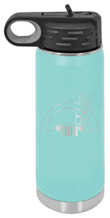 Jeep Wave 2 - 20oz Water Bottle Laser Engraved - Image 15