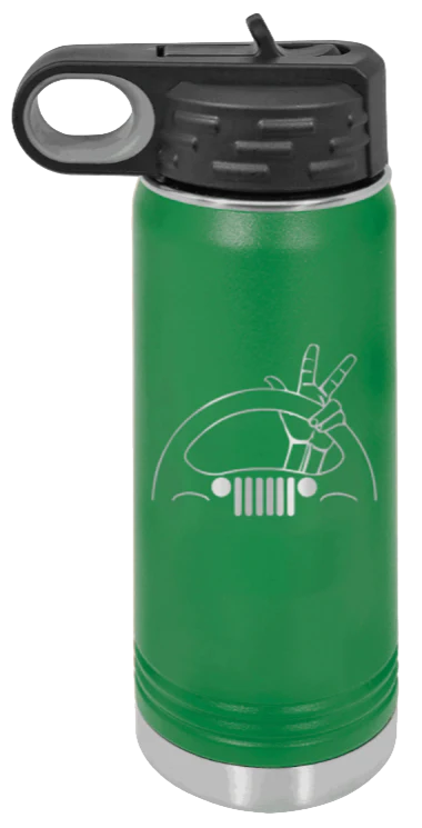 Jeep Wave 2 - 20oz Water Bottle Laser Engraved - Image 5