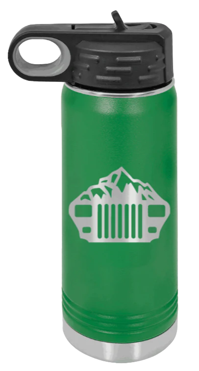 YJ Mountains - 20oz Water Bottle Laser Engraved - Image 5