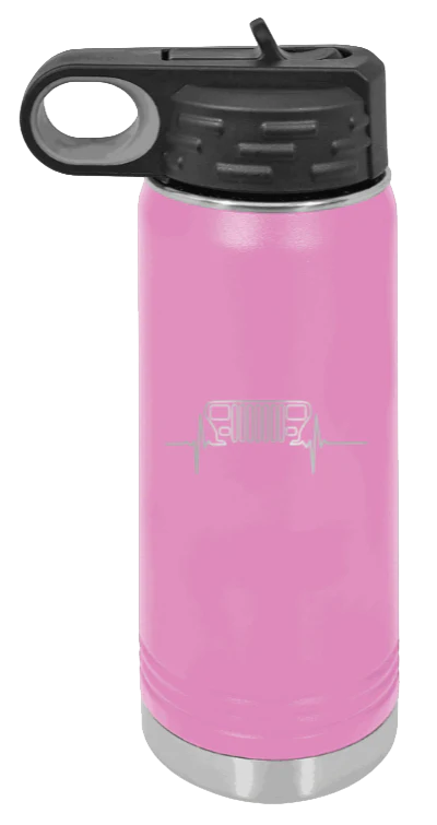 YJ Heartbeat - 20oz Water Bottle Laser Engraved - Image 7