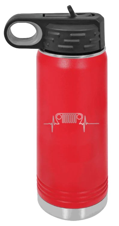 TJ Heartbeat - 20oz Water Bottle Laser Engraved - Image 14