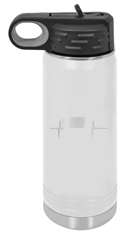 TJ Heartbeat - 20oz Water Bottle Laser Engraved - Image 16