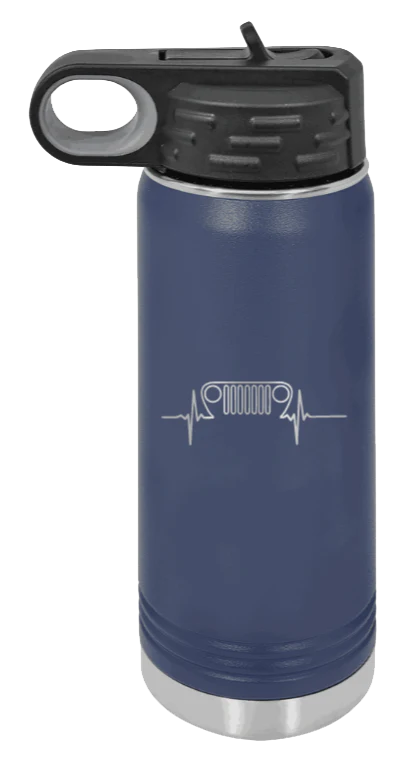 TJ Heartbeat - 20oz Water Bottle Laser Engraved - Image 9