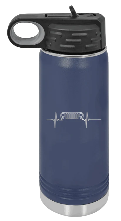 JK Heartbeat - 20oz Water Bottle Laser Engraved - Image 9