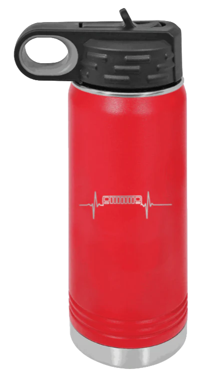 XJ Heartbeat - 20oz Water Bottle Laser Engraved - Image 14