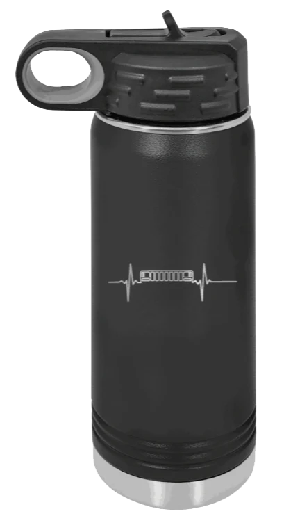 ZJ Heartbeat - 20oz Water Bottle Laser Engraved