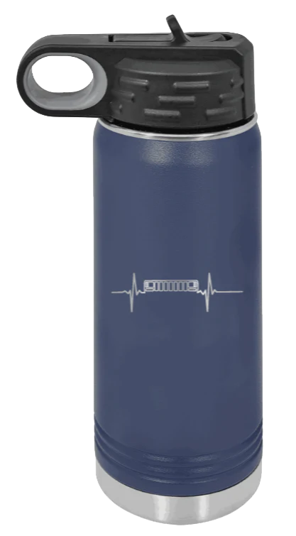 ZJ Heartbeat - 20oz Water Bottle Laser Engraved - Image 9