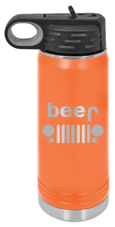 Beer Jeep - 20oz Water Bottle Laser Engraved - Image 11