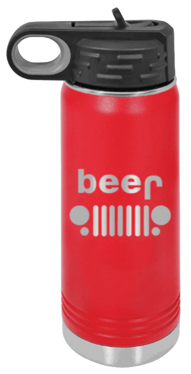 Beer Jeep - 20oz Water Bottle Laser Engraved - Image 14