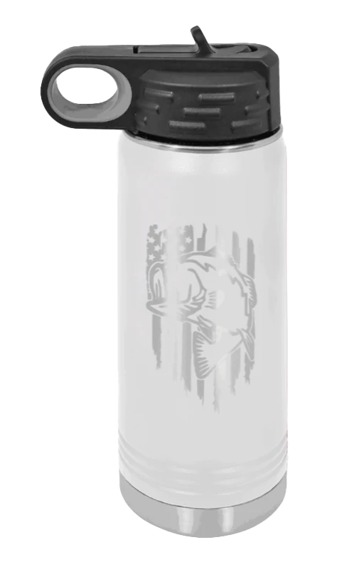 Bass Flag - 20oz Water Bottle - Image 16