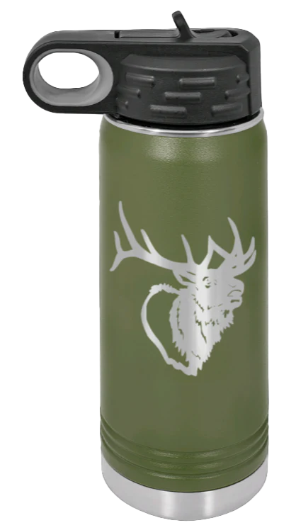 Elk Head - 20oz Water Bottle - Image 10