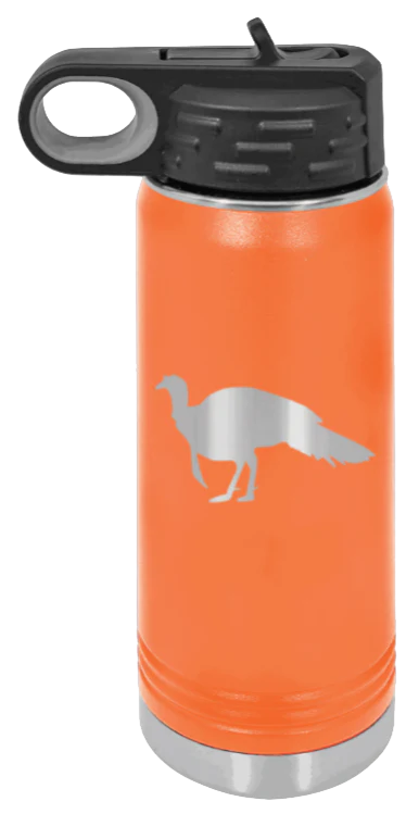 Turkey Silhouette - 20oz Water Bottle - Image 11