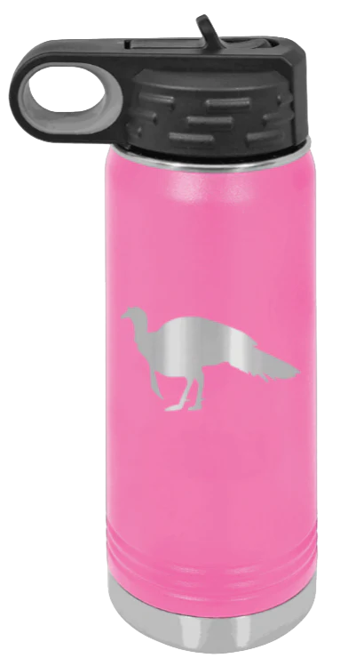 Turkey Silhouette - 20oz Water Bottle - Image 12