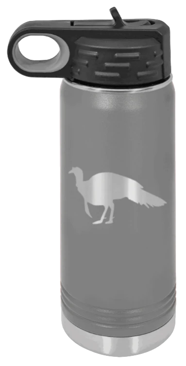 Turkey Silhouette - 20oz Water Bottle - Image 4