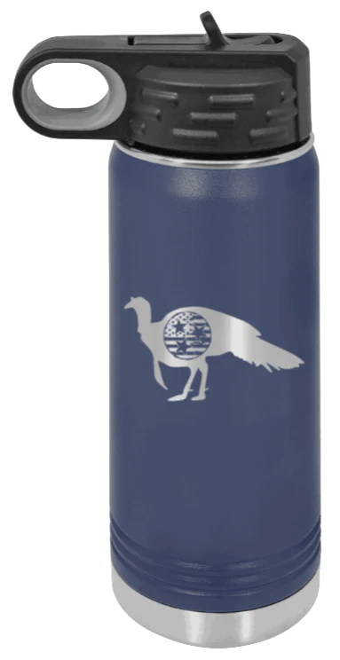 Tristar Flag Deer - 20oz Water Bottle - Image 9