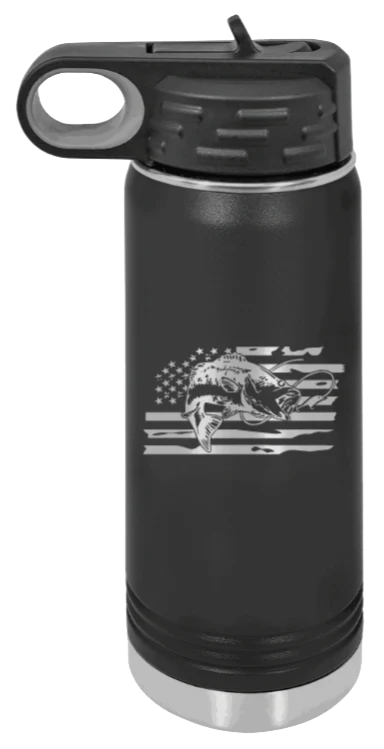 Bass Flag - 20oz Water Bottle