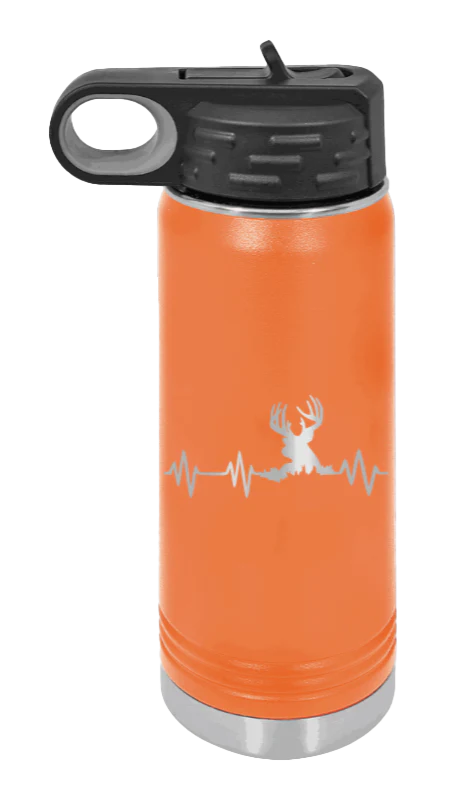 Deer Heartbeat - 20oz Water Bottle - Image 11