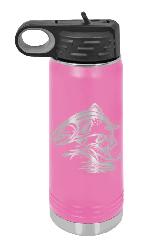 Salmon Jumping - 20oz Water Bottle - Image 12