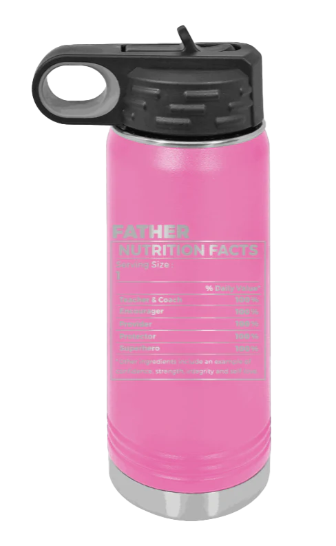 Father Nutrition - 20oz Water Bottle Laser Engraved - Image 12