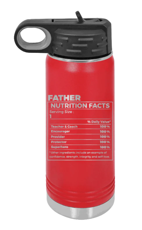 Father Nutrition - 20oz Water Bottle Laser Engraved - Image 14
