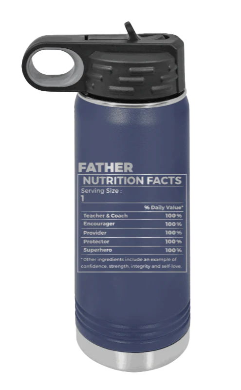 Father Nutrition - 20oz Water Bottle Laser Engraved - Image 9
