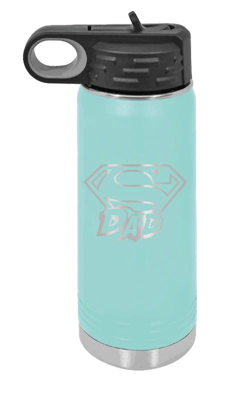 Super Dad - 20oz Water Bottle Laser Engraved - Image 13