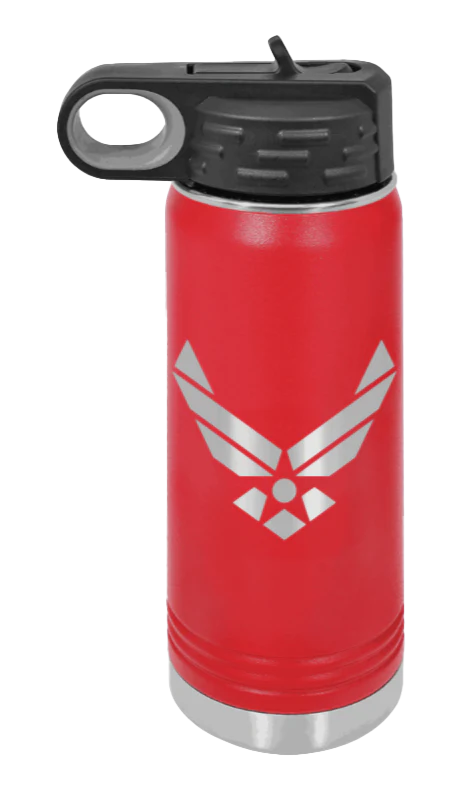 Air Force - 20oz Water Bottle Laser Engraved - Image 14