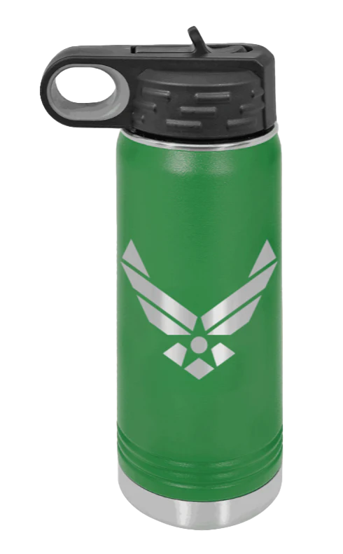 Air Force - 20oz Water Bottle Laser Engraved - Image 5