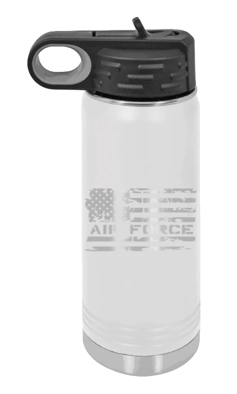 Air Force Flag - 20oz Water Bottle Laser Engraved - Image 16