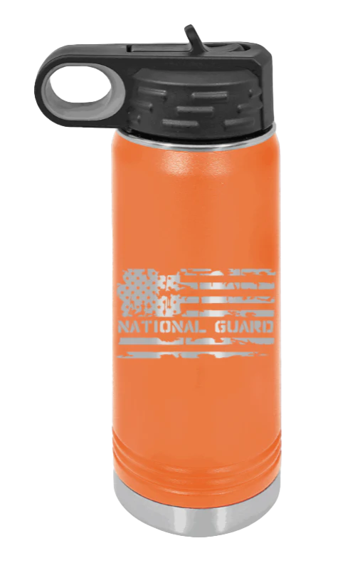 National Guard Flag - 20oz Water Bottle Laser Engraved - Image 11