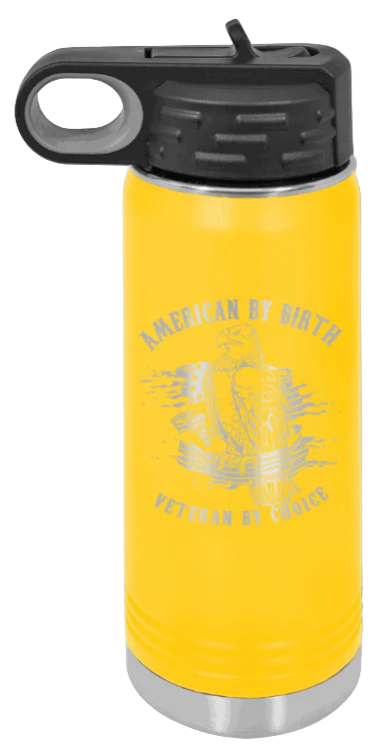 Veteran By Choice - 20oz Water Bottle Laser Engraved - Image 17