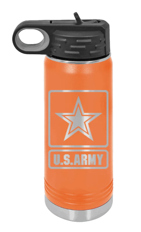 Army - 20oz Water Bottle Laser Engraved - Image 11