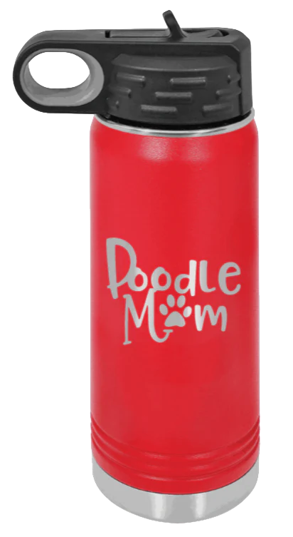 Doodle Mom - 20oz Water Bottle Laser Engraved - Image 14