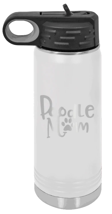 Doodle Mom - 20oz Water Bottle Laser Engraved - Image 16