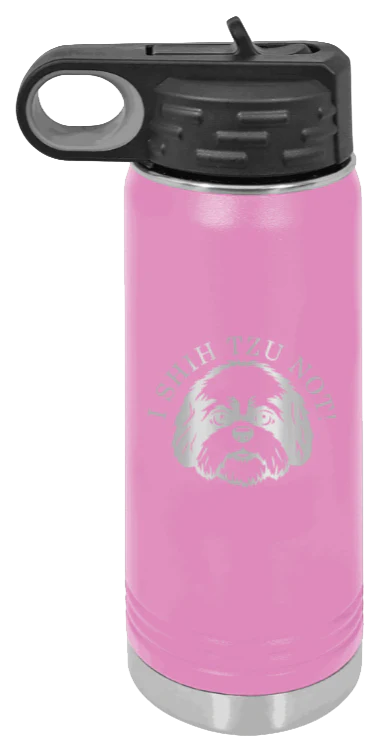 I Shih Tzu Not - 20oz Water Bottle Laser Engraved - Image 7