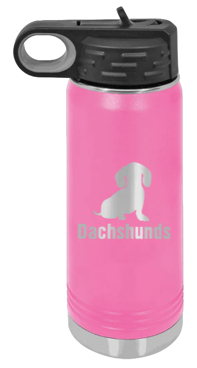 Dachshunds - 20oz Water Bottle Laser Engraved - Image 12